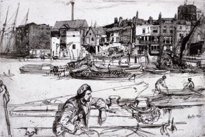 Zwarte Leeuwenwerf door James Abbott McNeill Whistler